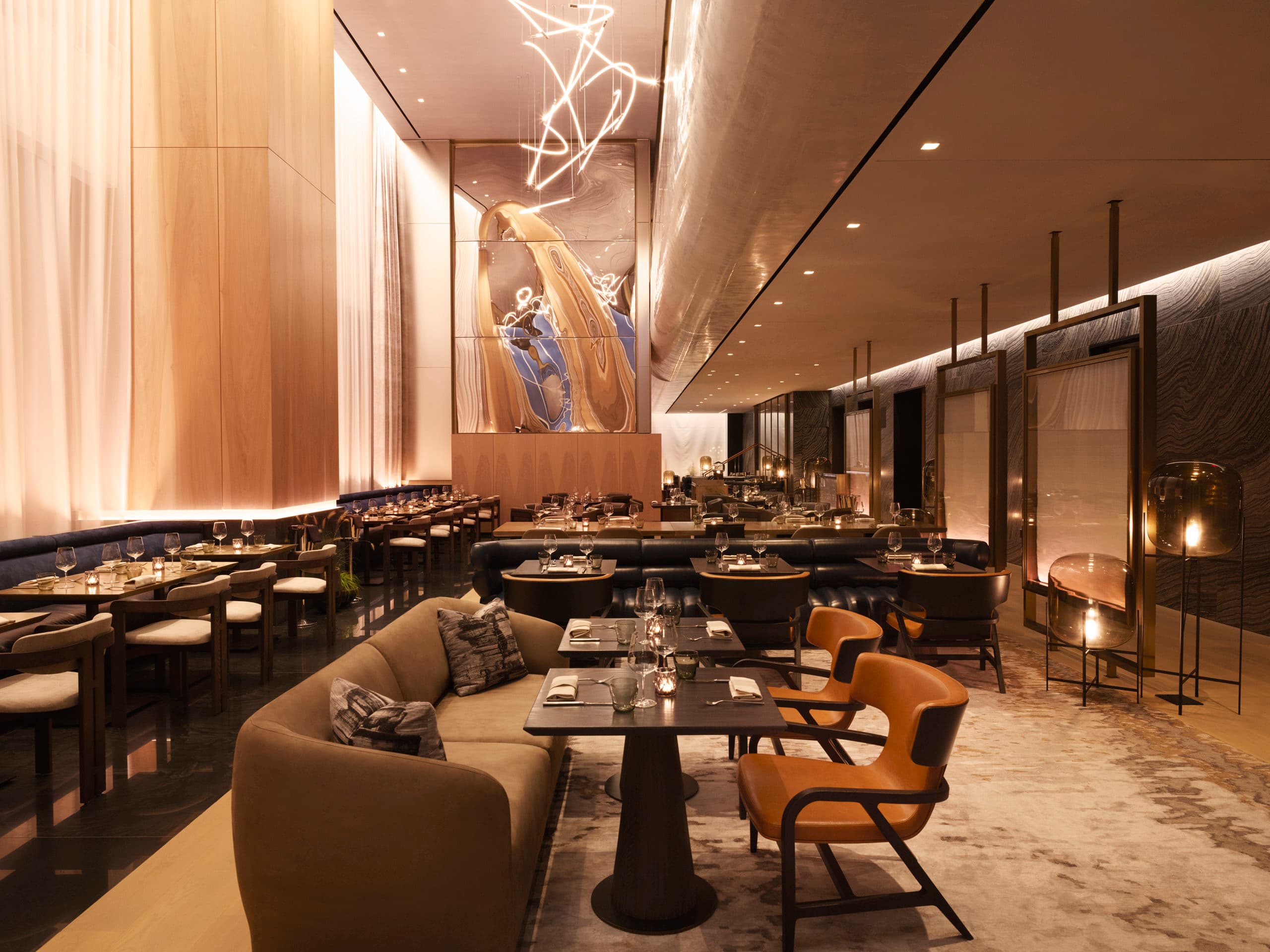 Electric Lemon - Hotel Restaurant at Equinox Hotel New York, Hudson Yards, The Vessel