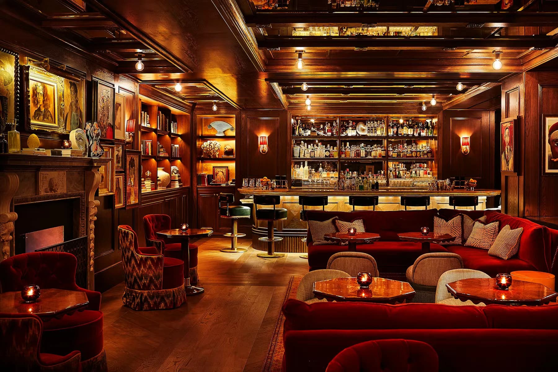 The Portrait Bar - Hotel Bar at Fifth Avenue Hotel, NoMad, Madison Square Park