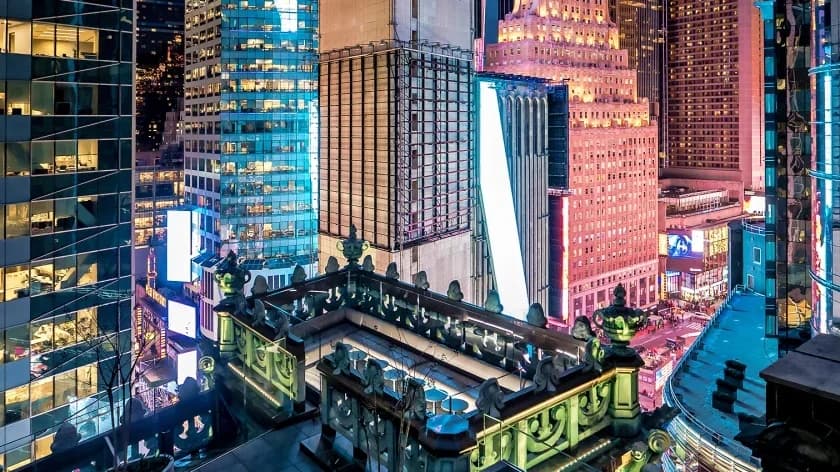 St. Cloud Rooftop - Hotel Rooftop at The Knickerbocker Hotel, Midtown Manhattan, Times Square