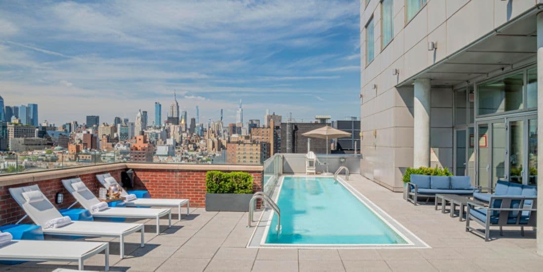 Outdoor Pool - Hotel Pool at Hotel Indigo Lower East Side, Lower East Side, Katz's Delicatessen