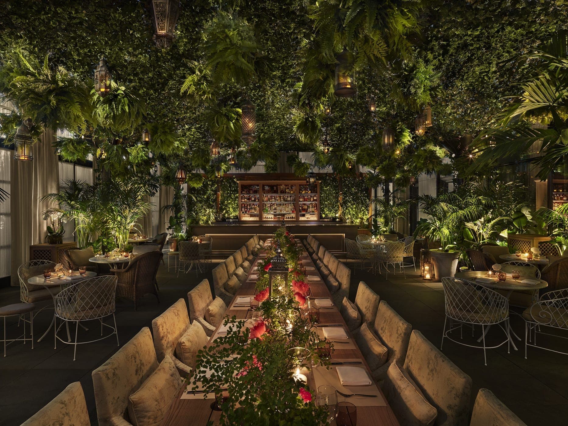 The Terrace & Outdoor Gardens - Hotel Restaurant at Times Square EDITION, Midtown South, Times Square